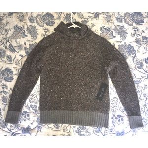 Rachel Zoe Gray Textured Turtleneck Sweater